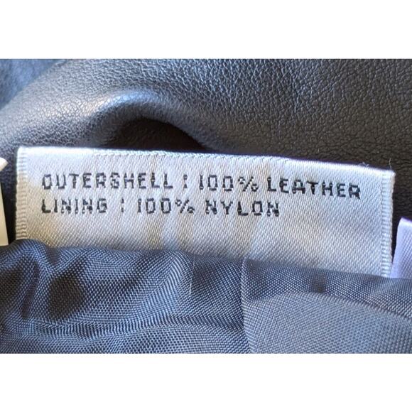 VTG 80s G-III Leather Pencil Skirt 7/8 Black Classic High Waist Back Slit Moto - Picture 7 of 8